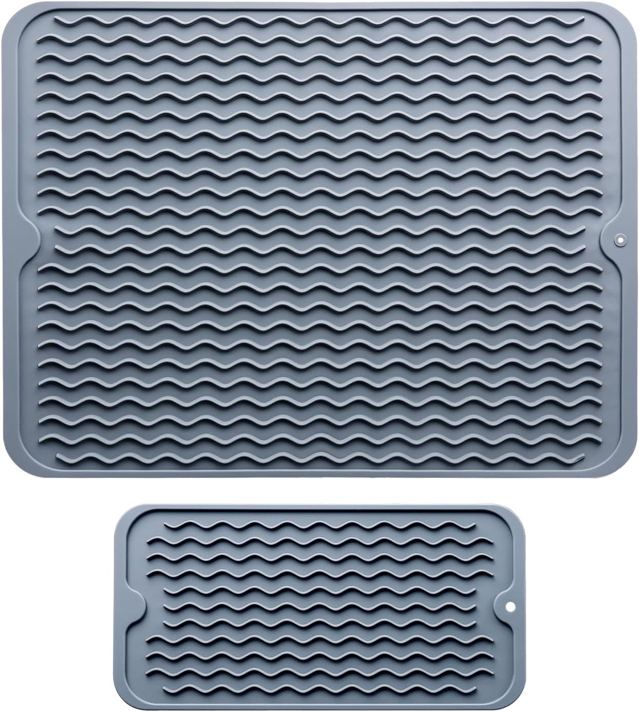 Heat Resistant Mat - Silicone Dish Drying Mat 2 Pack