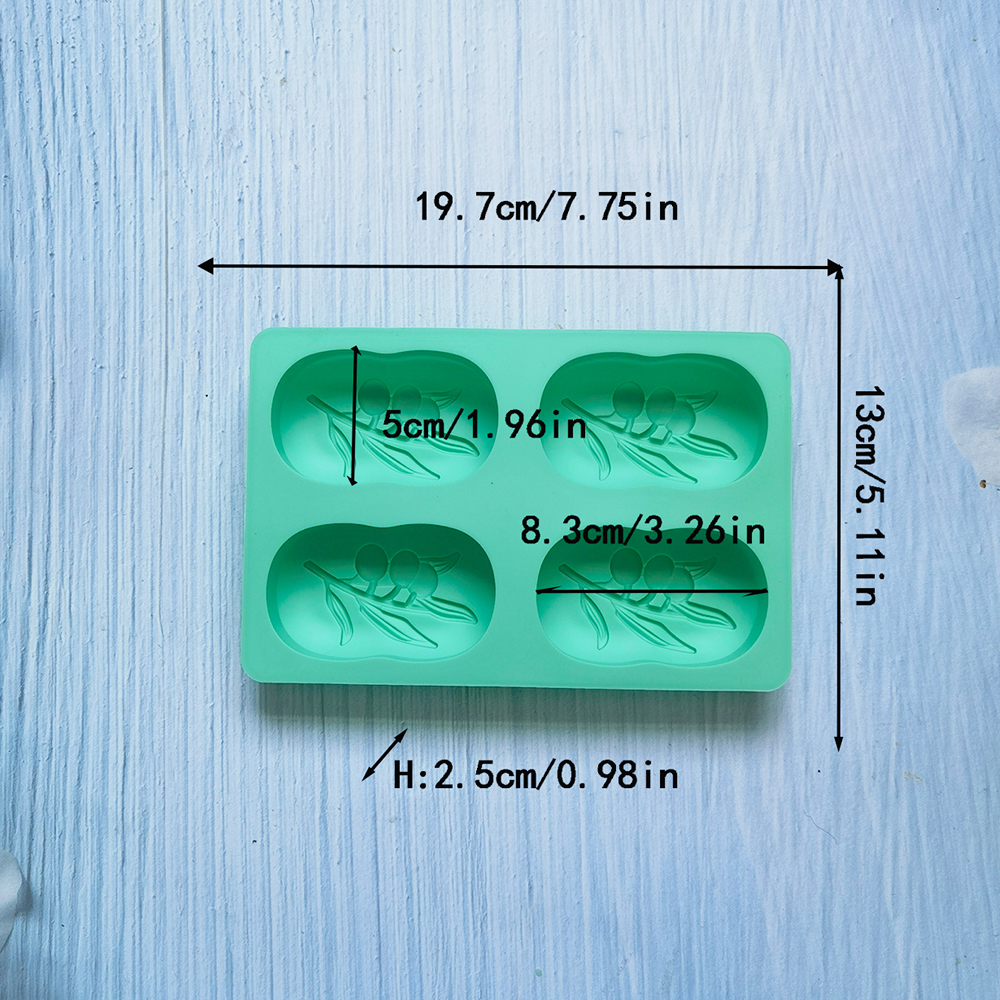 4 Cavities Oval Olive Tree Sil - Candle Supplies Storage avaliação e preço