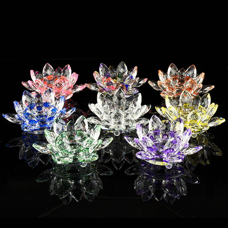 Handcrafts Crystal Lotus Flowe - Candle Glass Supplies avaliação e preço