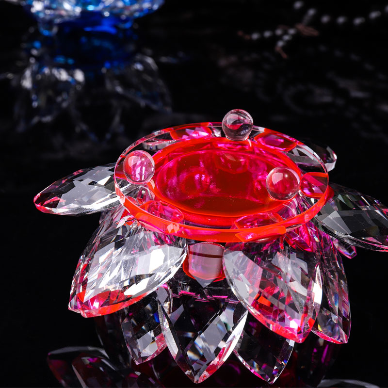 Handcrafts Crystal Lotus Flowe - Candle Glass Supplies avaliação e preço