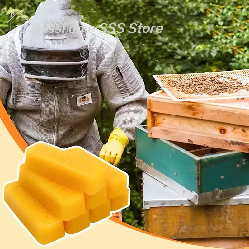 【S】4/8Pcs Pure Beeswax Blocks, - Candle Supplies Storage avaliação e preço