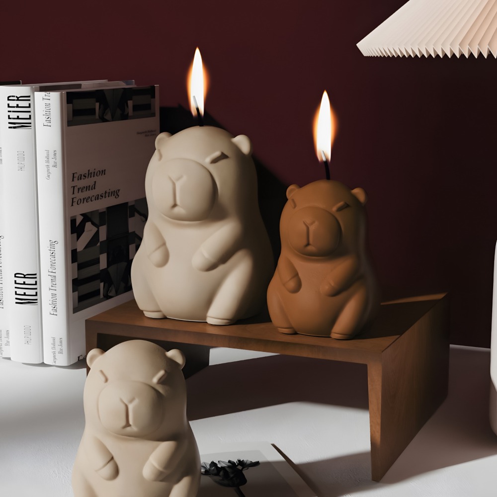 Standing Capybara Scent Candle - Candle Supplies Storage avaliação e preço