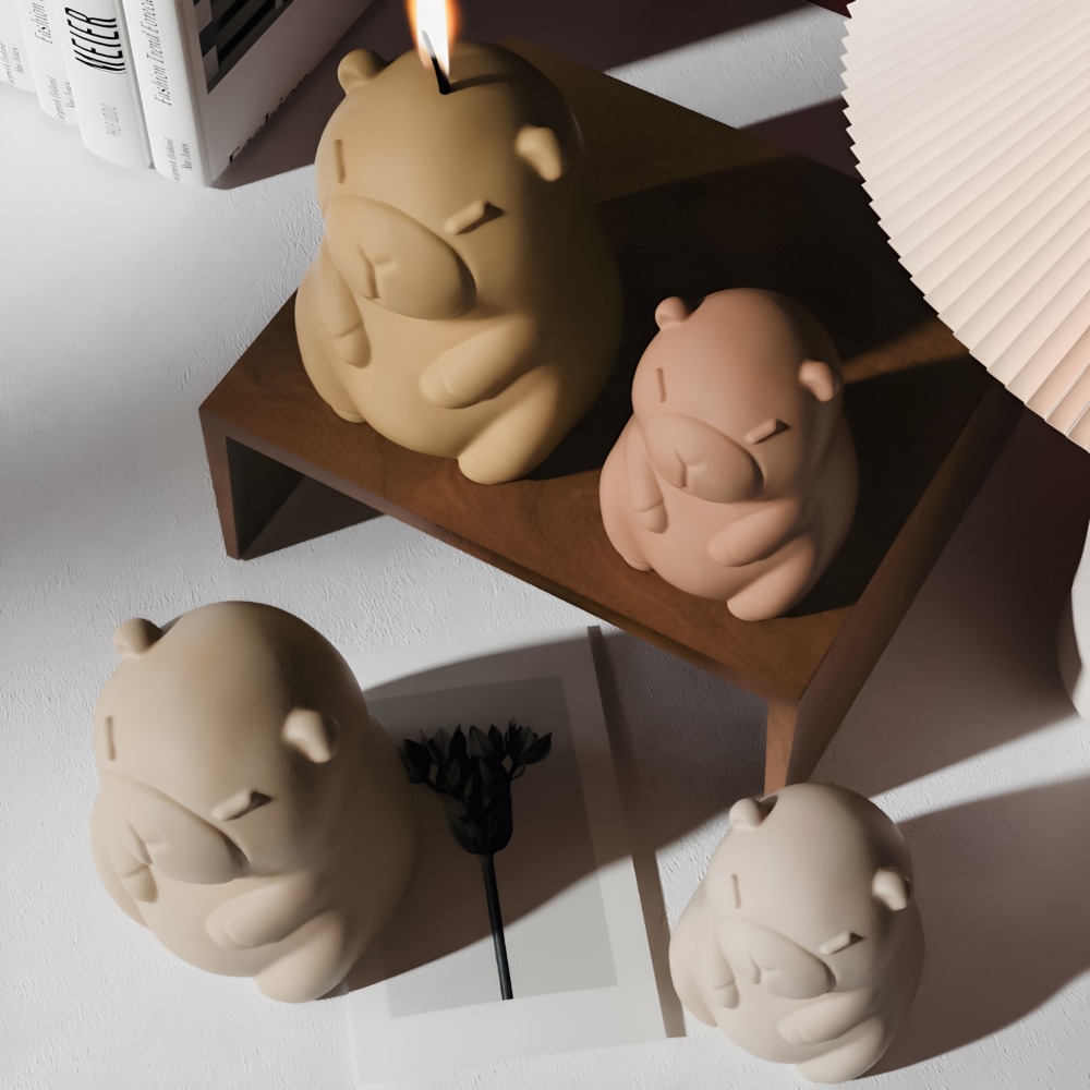Standing Capybara Scent Candle - Candle Supplies Storage avaliação e preço