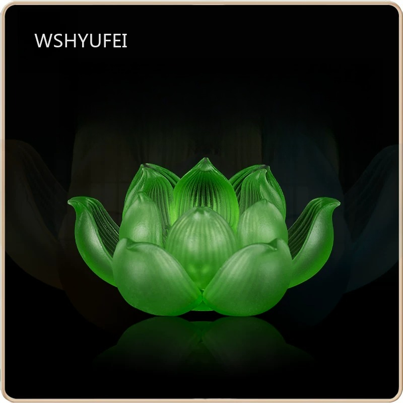 Glass Lotus Candlestick Househ - Candle Glass Supplies avaliação e preço