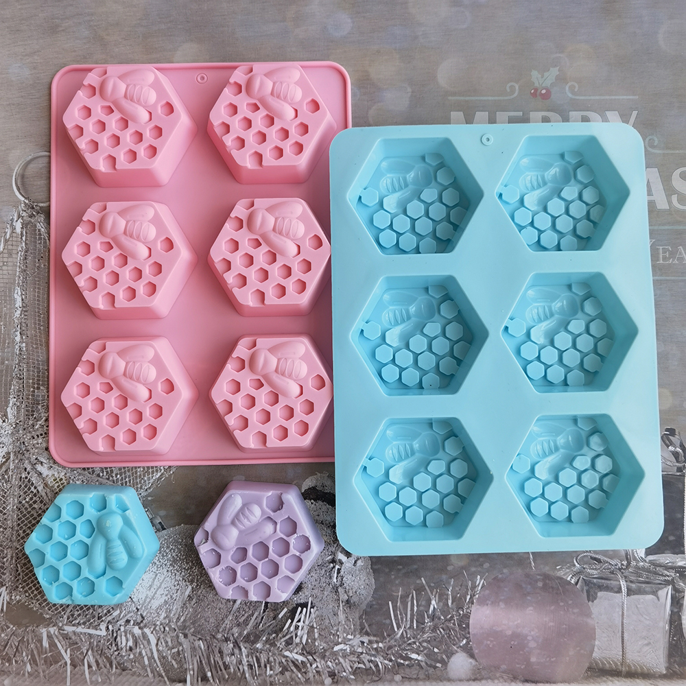Silicone Hexagonal Bee Soap Mo - Candle Supplies Storage avaliação e preço