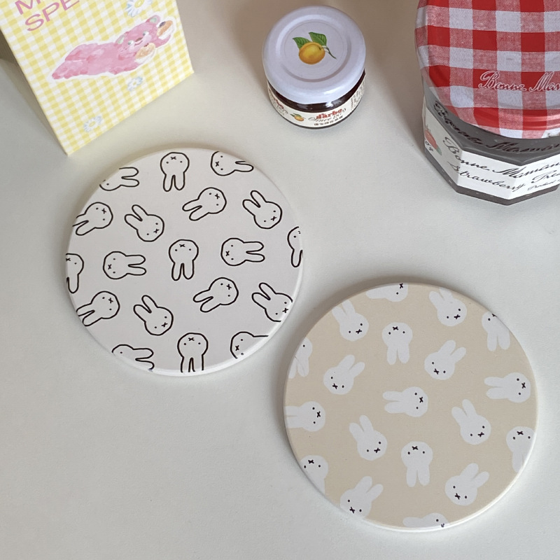 Hot Cute Miffy Series Coffee C - Heat Resistant Mat avaliação e preço