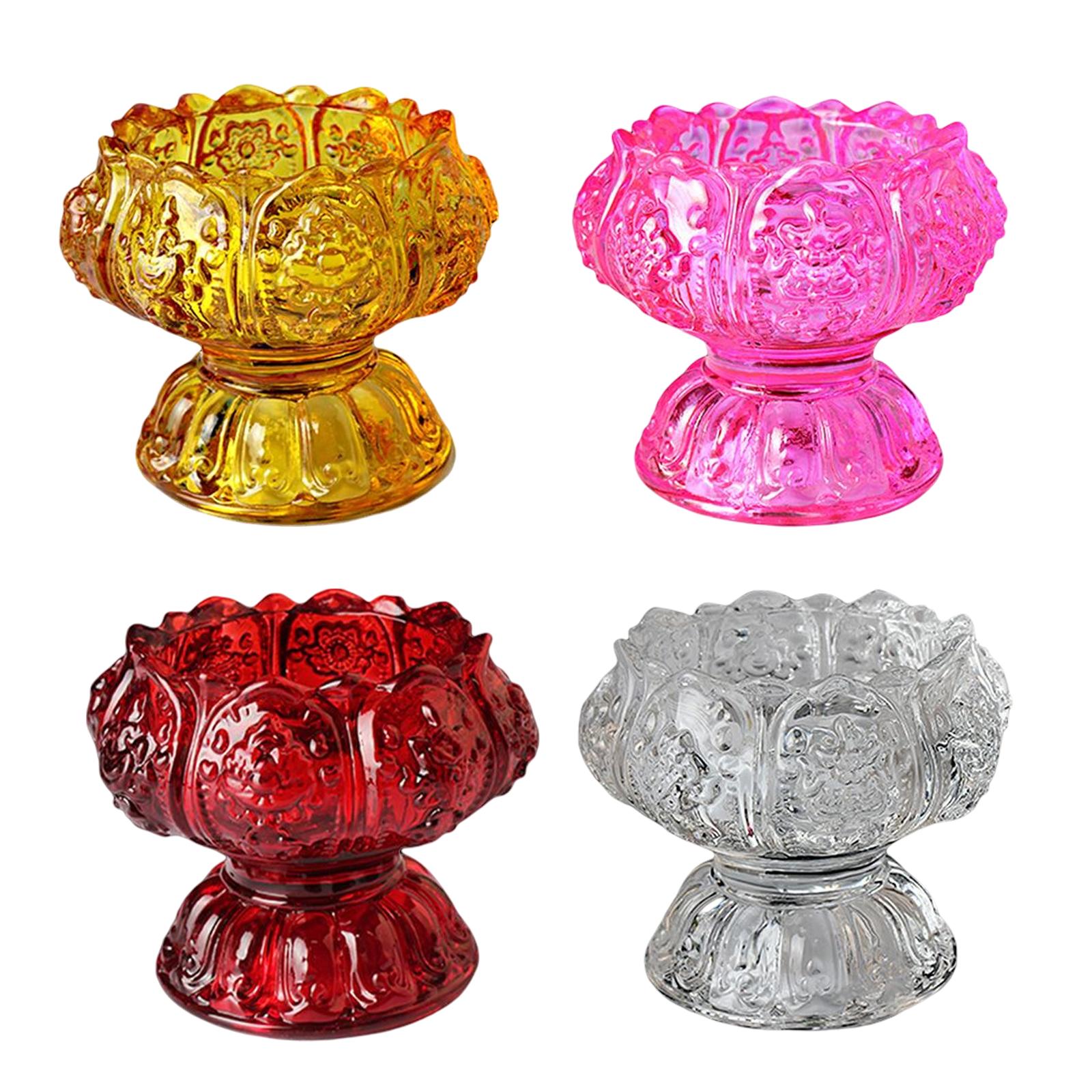 Tea Light Holder for Buddhist  - Candle Glass Supplies avaliação e preço