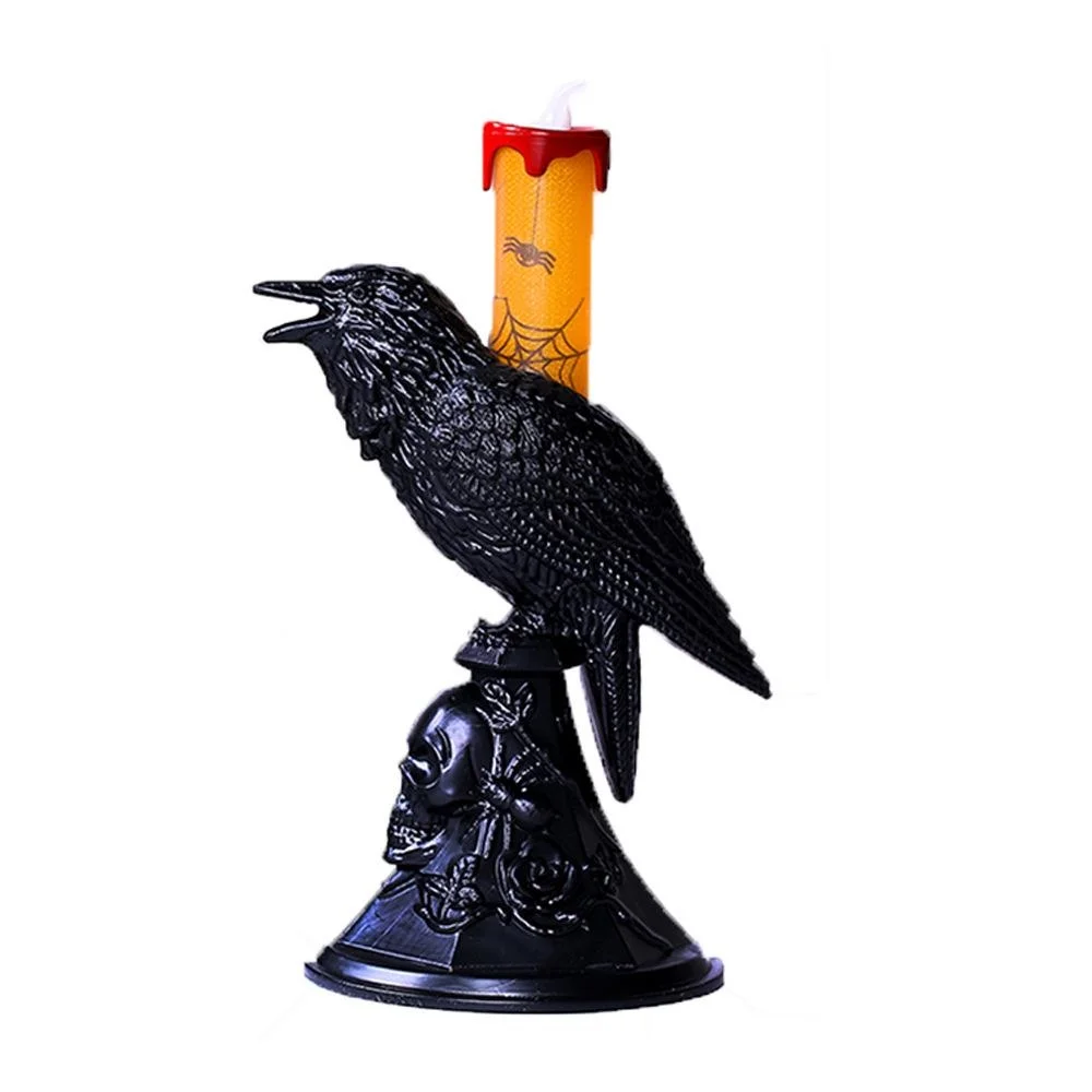 New Black Crow Statue Glowing  - Candle Supplies Europe avaliação e preço