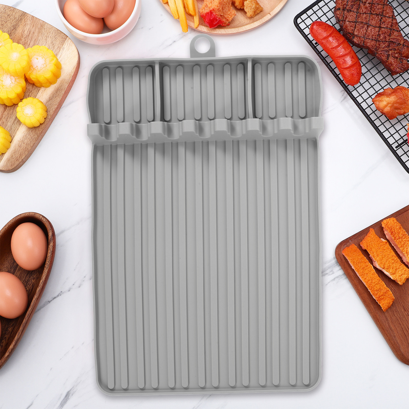 Silicone Grill Side Shelf Mat  - Heat Resistant Mat avaliação e preço