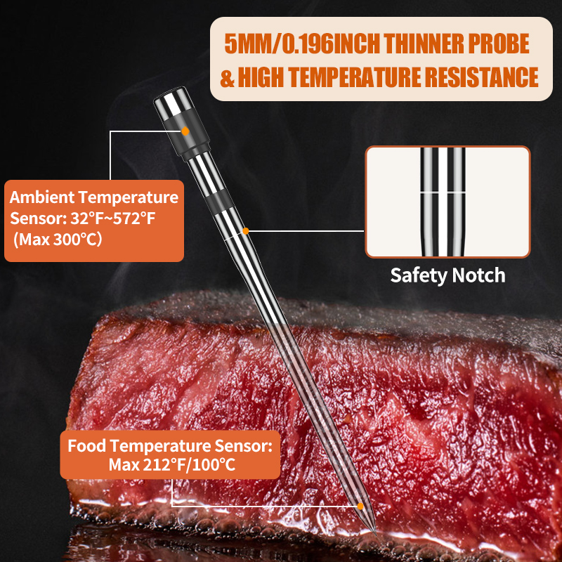 Meat Thermometer Wireless Prob - Digital Thermometer Probe avaliação e preço