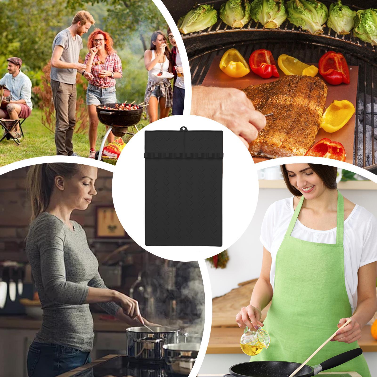 Silicone BBQ Grill Mats Side S - Heat Resistant Mat avaliação e preço