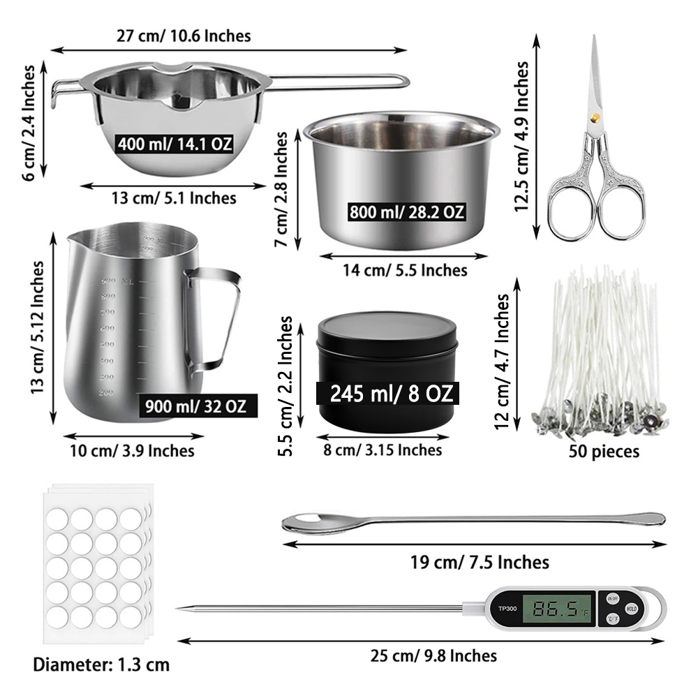 Glintmos DIY Candle Making Kit - Candle Supplies Storage avaliação e preço