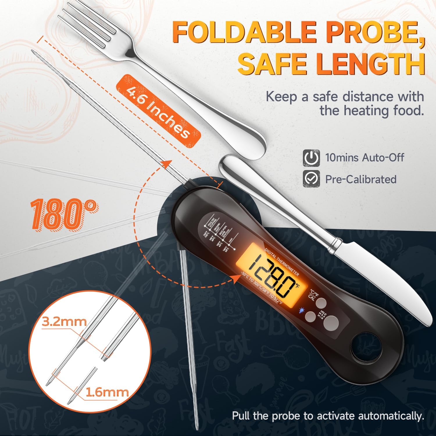 Digital Instant Read Meat Ther - Digital Thermometer Probe avaliação e preço