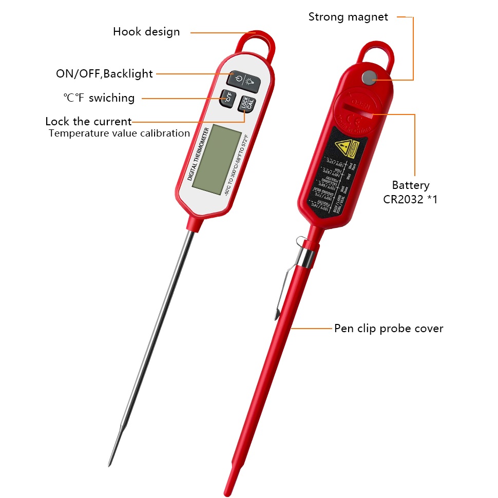 Digital Meat Thermometer  Inst - Digital Thermometer Probe avaliação e preço