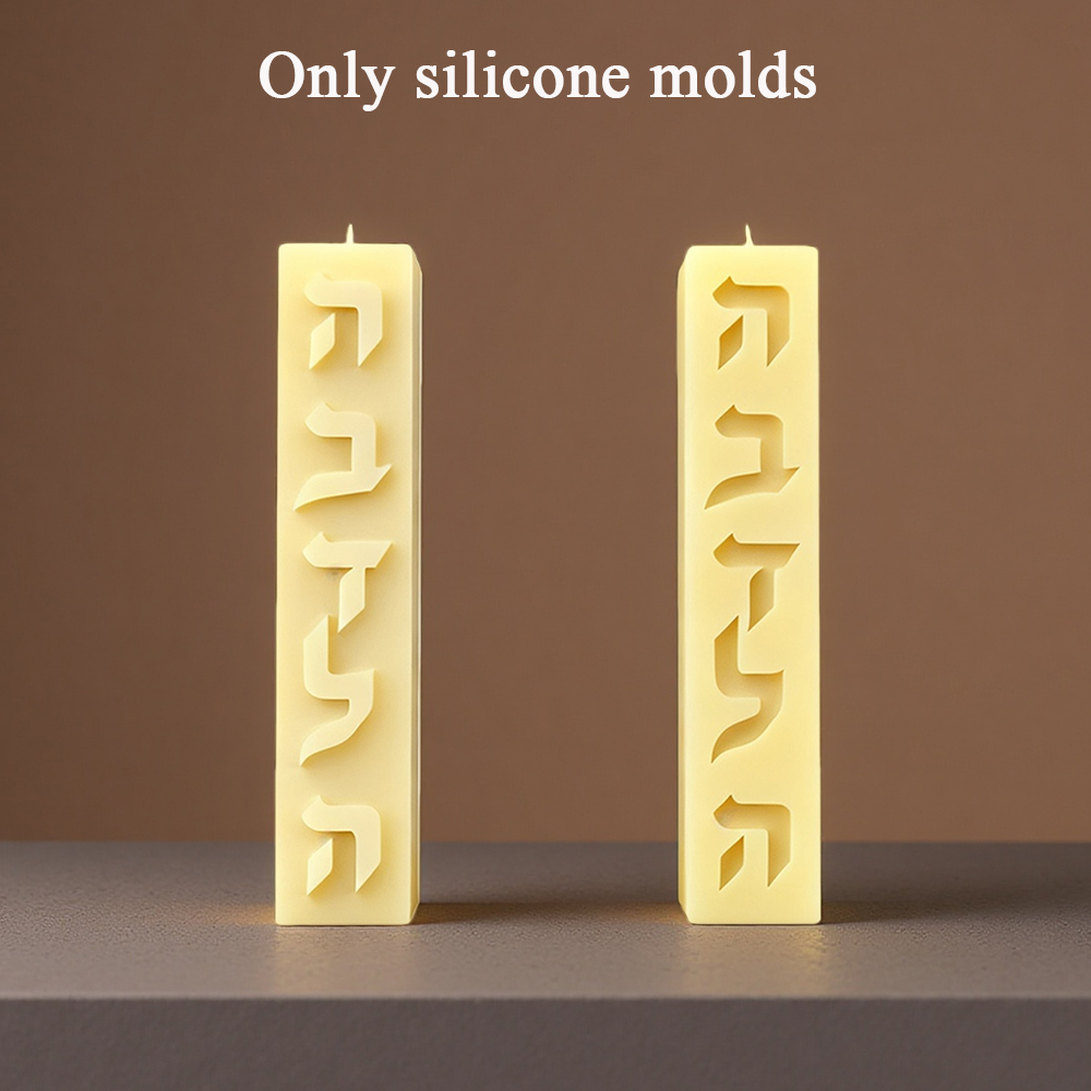 DIY Silicone Candle Mold Hebre - Candle Supplies Storage avaliação e preço