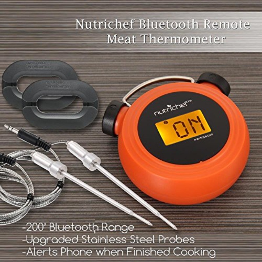 Smart Bluetooth BBQ Grill Ther - Digital Thermometer Probe avaliação e preço