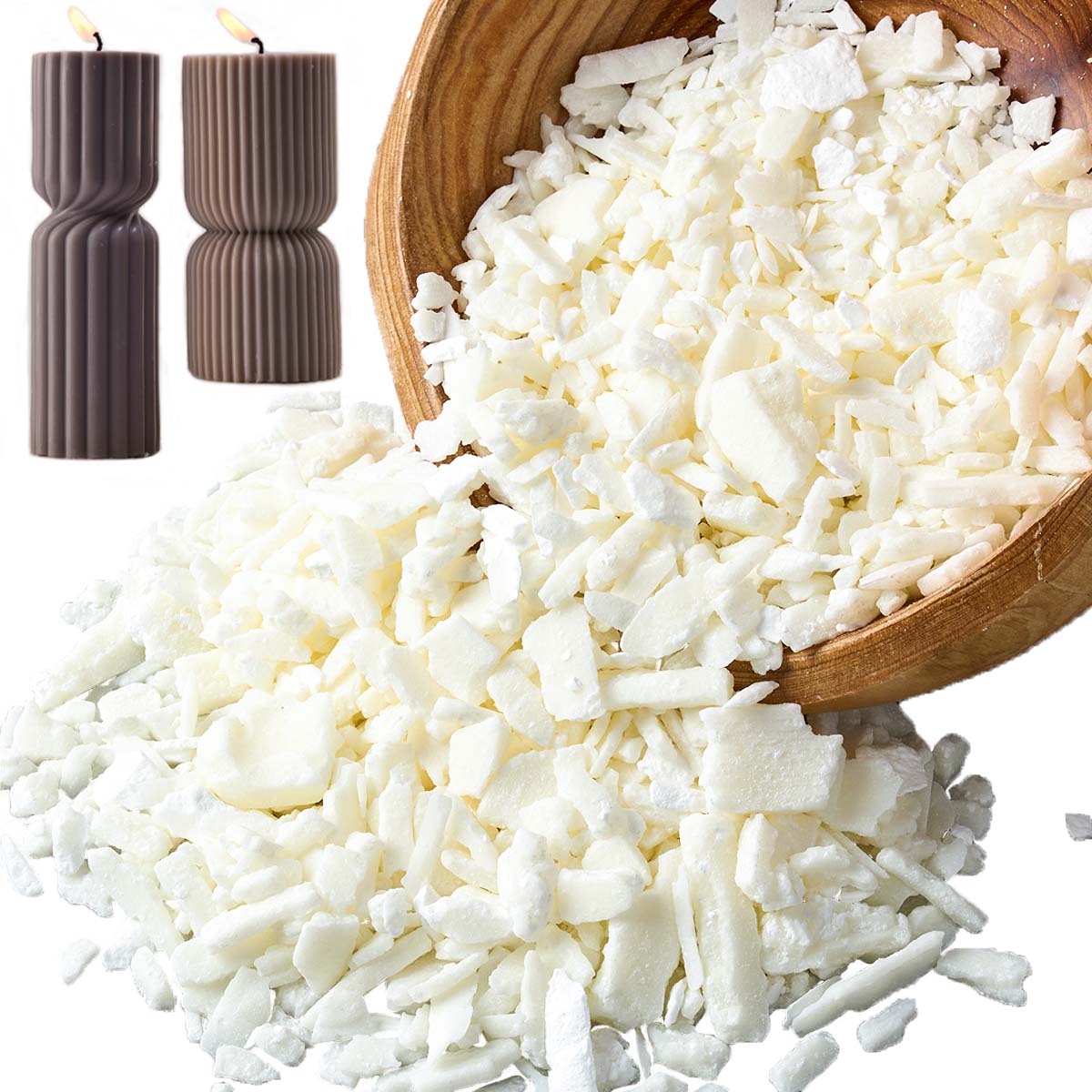 1 Pounds Pure White Soy Wax Fo - Candle Supplies Storage avaliação e preço