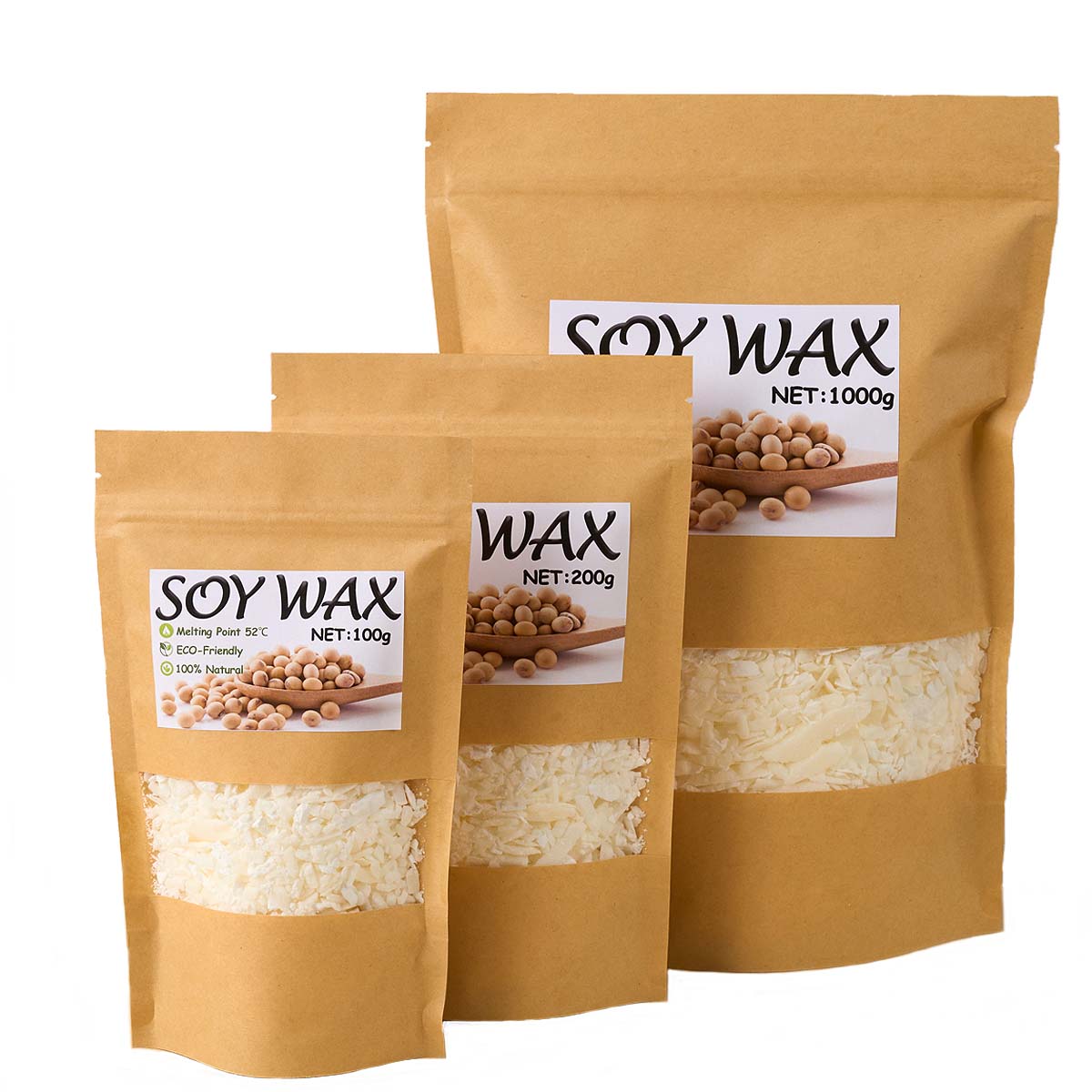 1 Pounds Pure White Soy Wax Fo - Candle Supplies Storage avaliação e preço