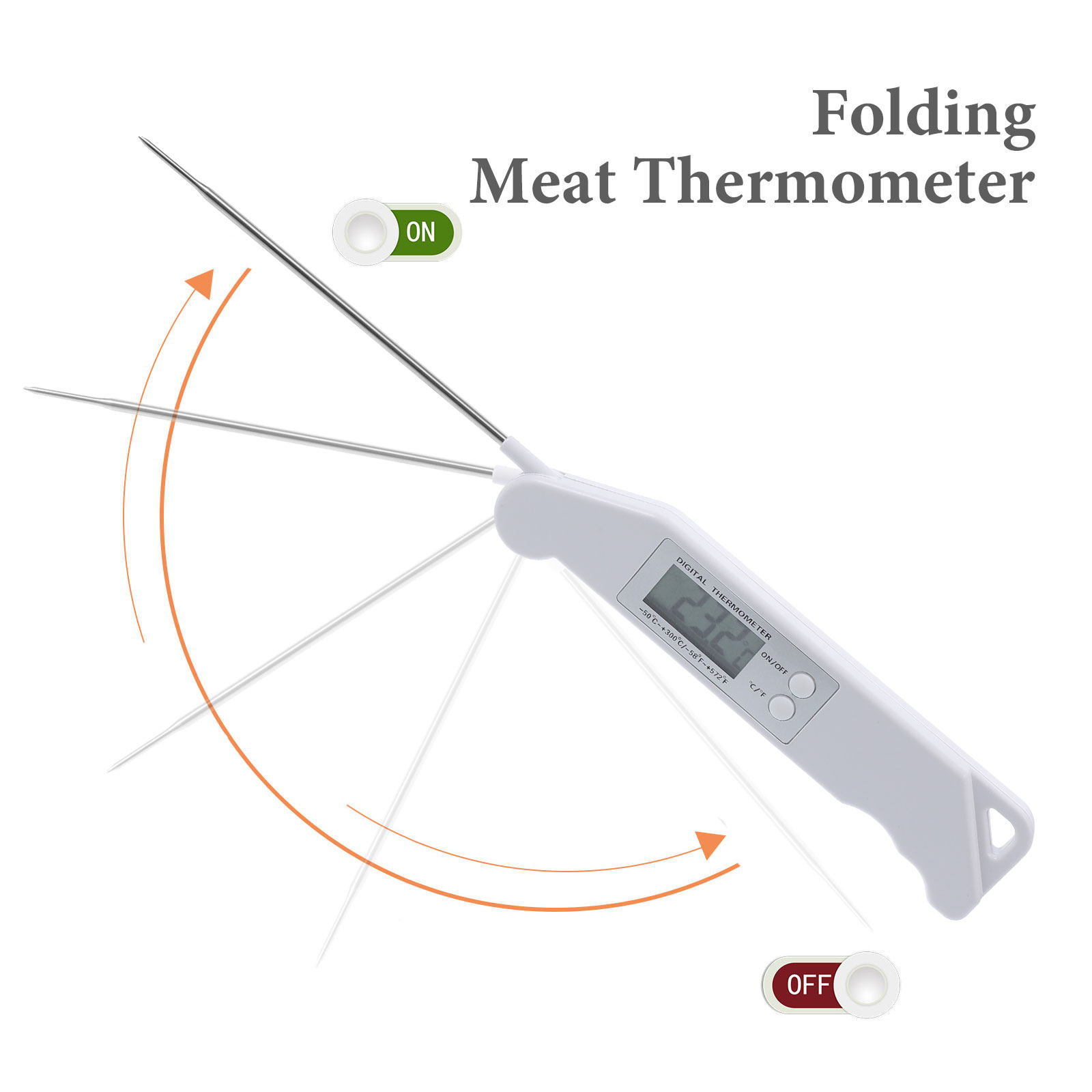 Folding Electronic Thermometer - Digital Thermometer Probe avaliação e preço