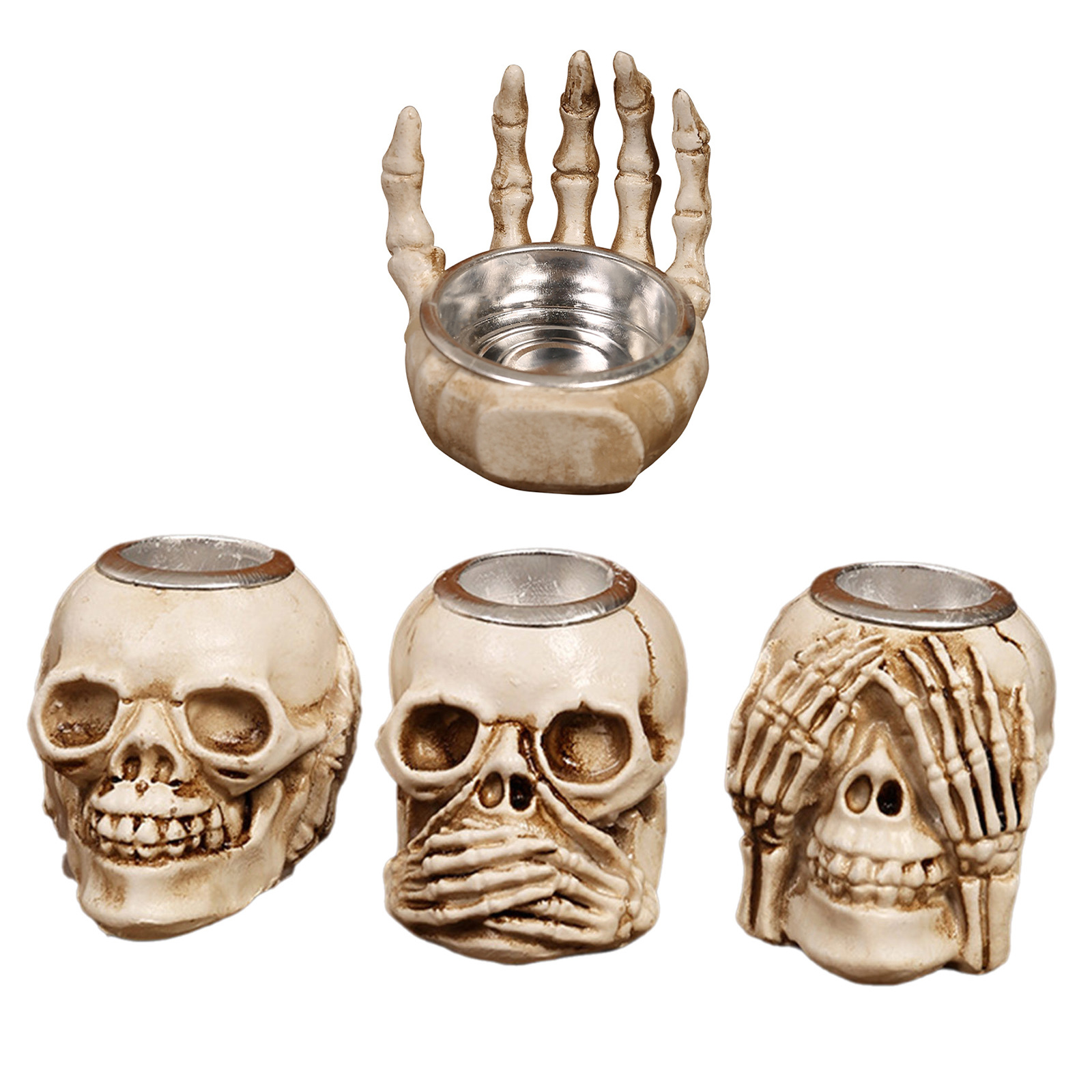 Halloween Skull Candle Holder  - Candle Supplies Europe avaliação e preço