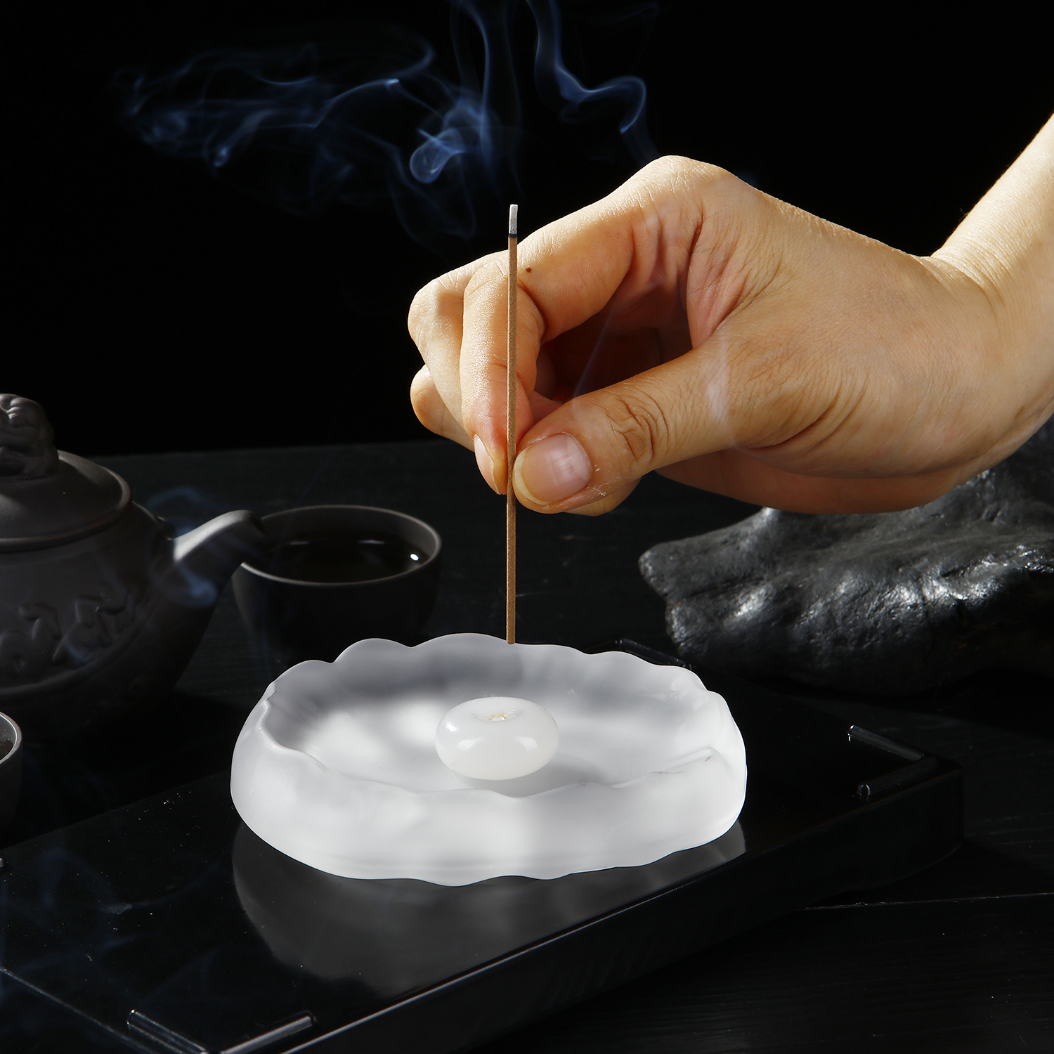 Mini Jade Incense Burner Incen - Candle Glass Supplies avaliação e preço