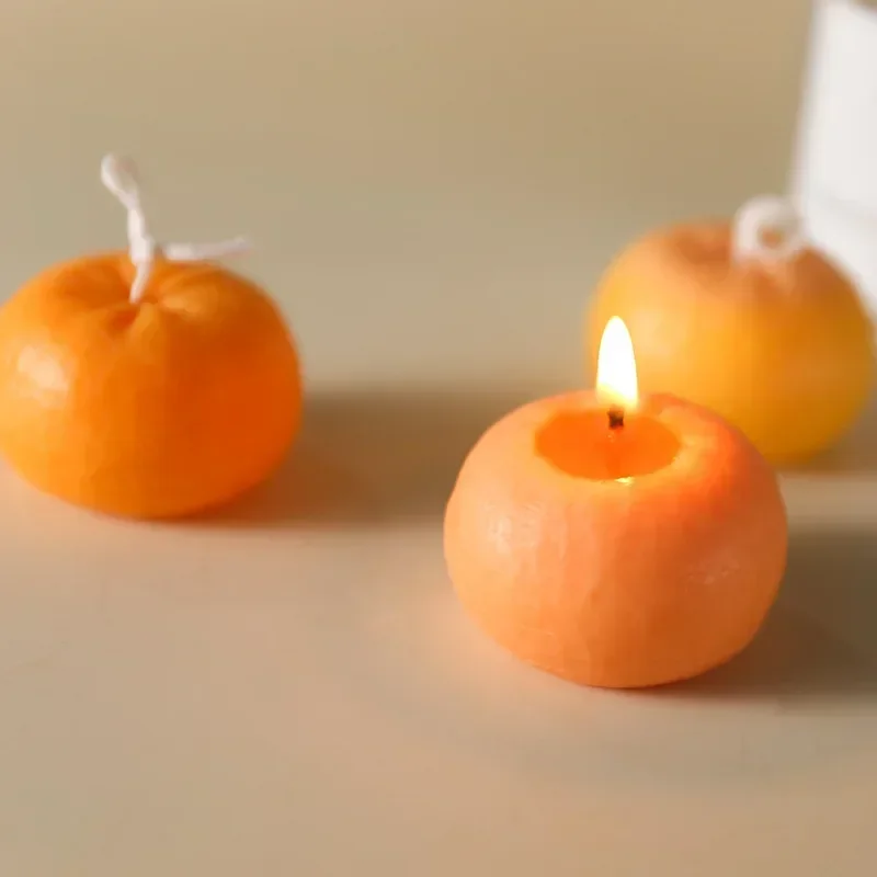 Creative Orange Shape Candle S - Candle Supplies Storage avaliação e preço