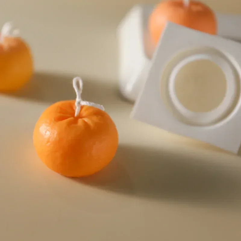 Creative Orange Shape Candle S - Candle Supplies Storage avaliação e preço