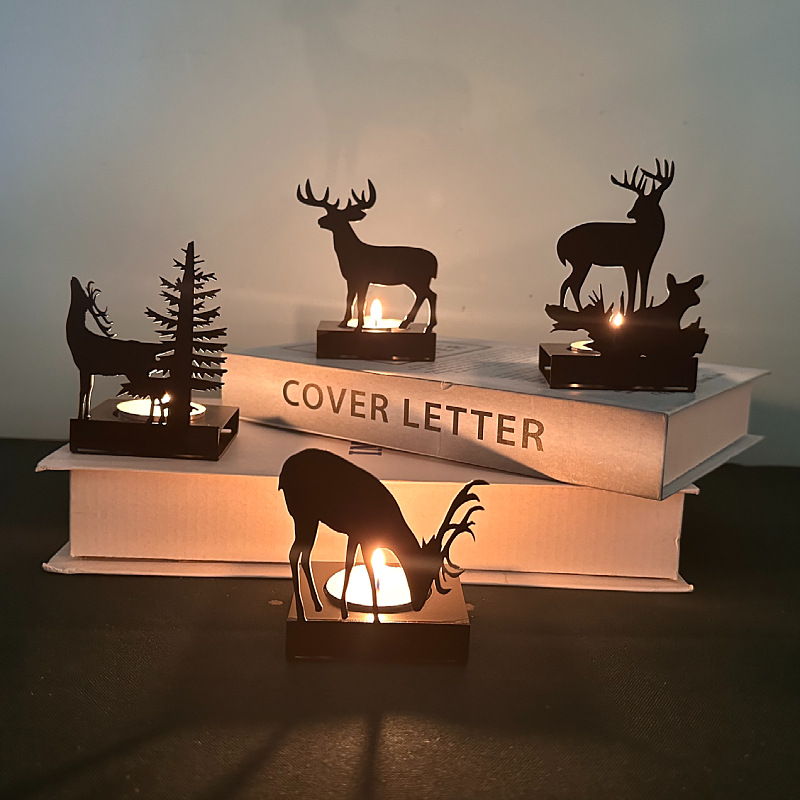 Metal Elk Candlestick Home Chr - Candle Supplies Europe avaliação e preço