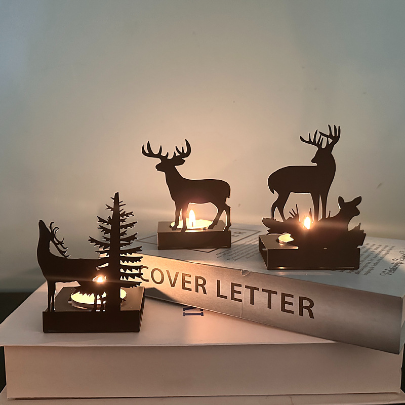 Metal Elk Candlestick Home Chr - Candle Supplies Europe avaliação e preço