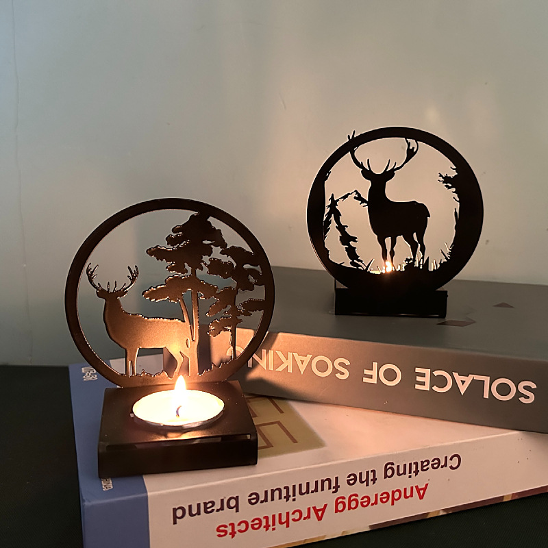 Metal Elk Candlestick Home Chr - Candle Supplies Europe avaliação e preço