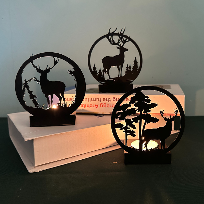 Metal Elk Candlestick Home Chr - Candle Supplies Europe avaliação e preço