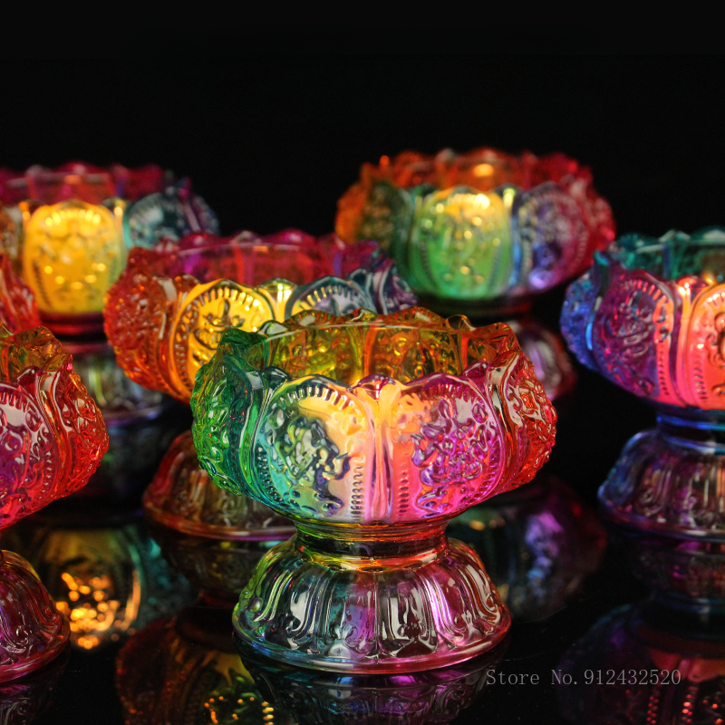 Colorful Lucky High Feet Lamp  - Candle Glass Supplies avaliação e preço