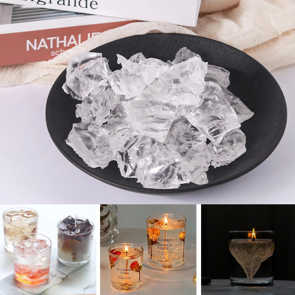 100G 7Colors Jelly Wax DIY Han - Candle Supplies Storage avaliação e preço
