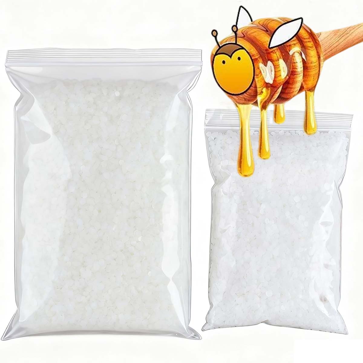 200g-1000g White Beeswax Pure  - Candle Supplies Storage avaliação e preço