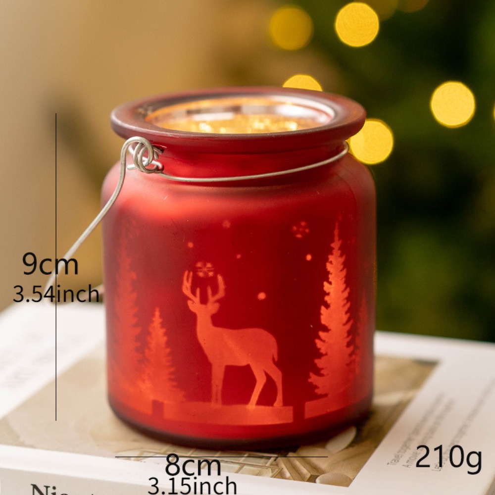 Christmas Electroplated Glass  - Candle Glass Supplies avaliação e preço