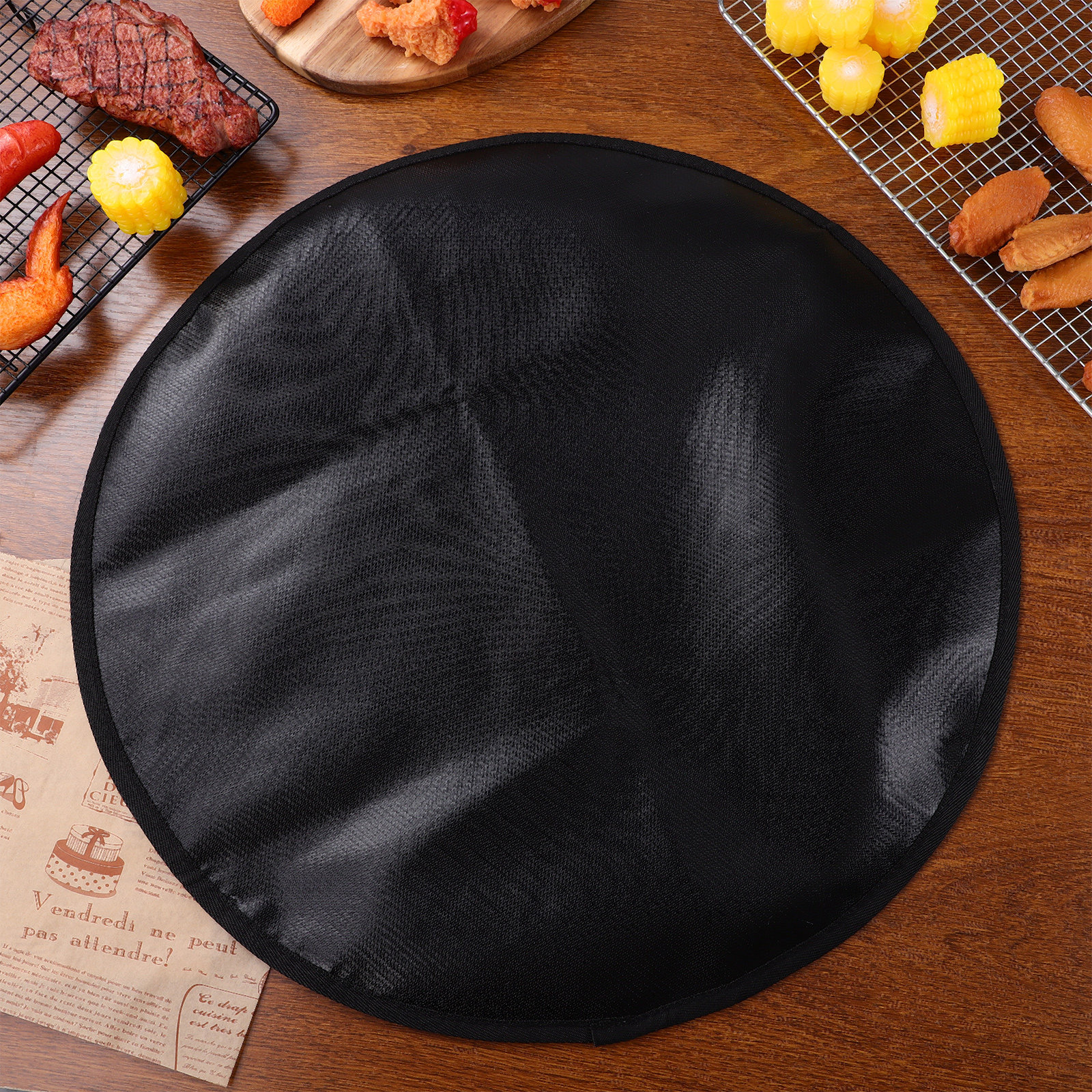 Fire Pit Mat Silicone Fireproo - Heat Resistant Mat avaliação e preço