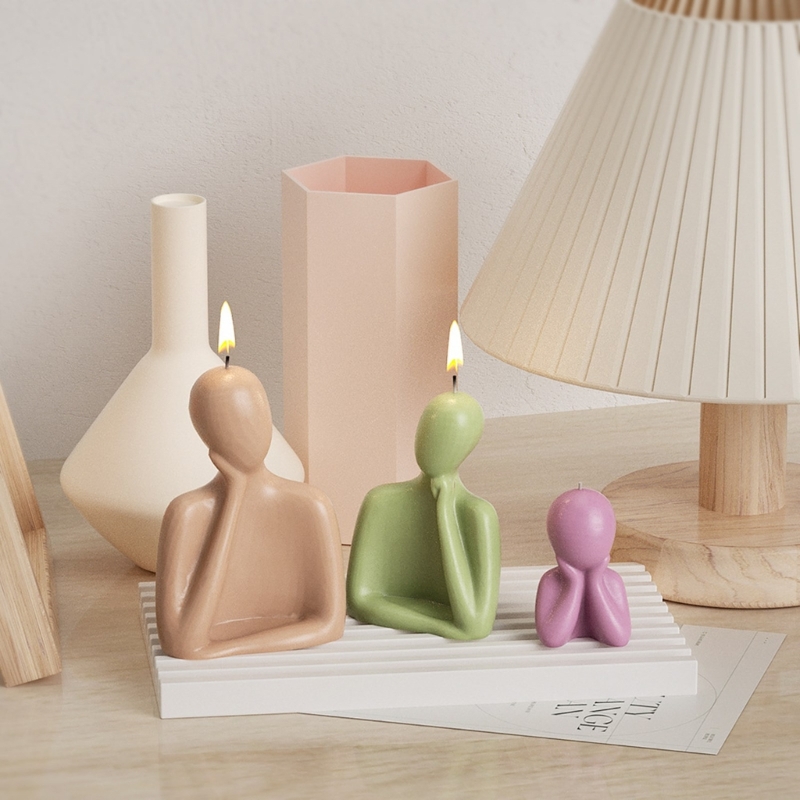 3D Family Candle Silicone Mold - Candle Supplies Storage avaliação e preço