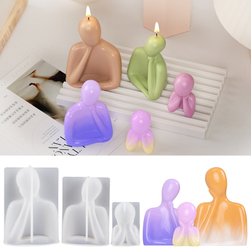 3D Family Candle Silicone Mold - Candle Supplies Storage avaliação e preço