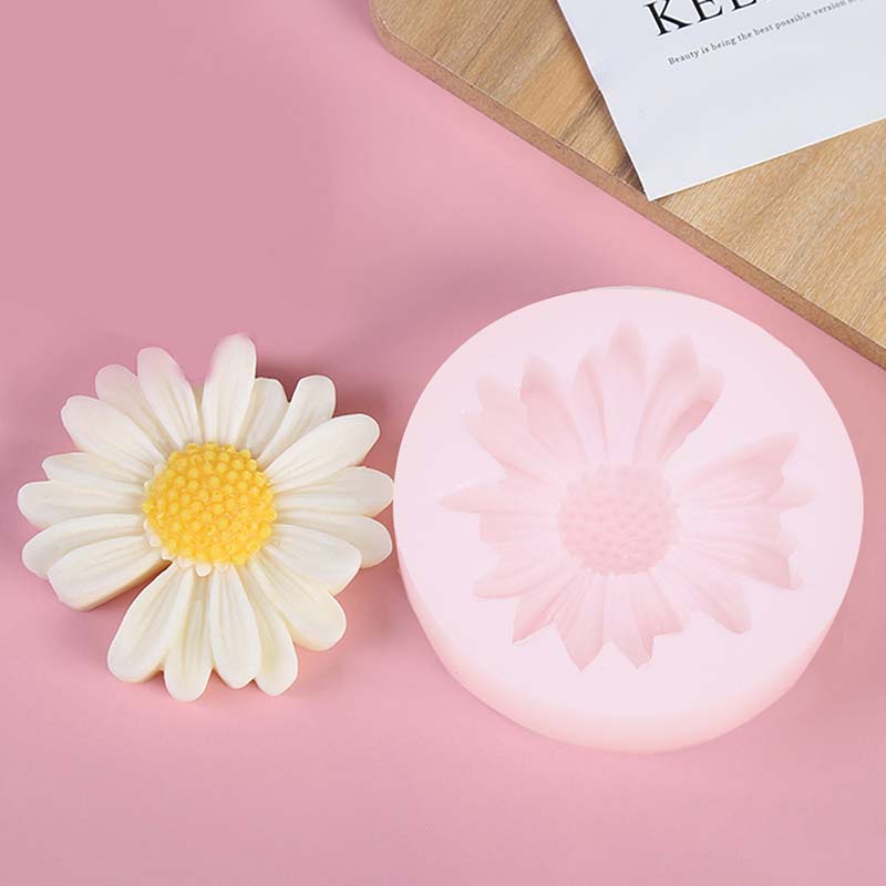 DIY Candle Silicone Mold Daisy - Candle Supplies Storage avaliação e preço