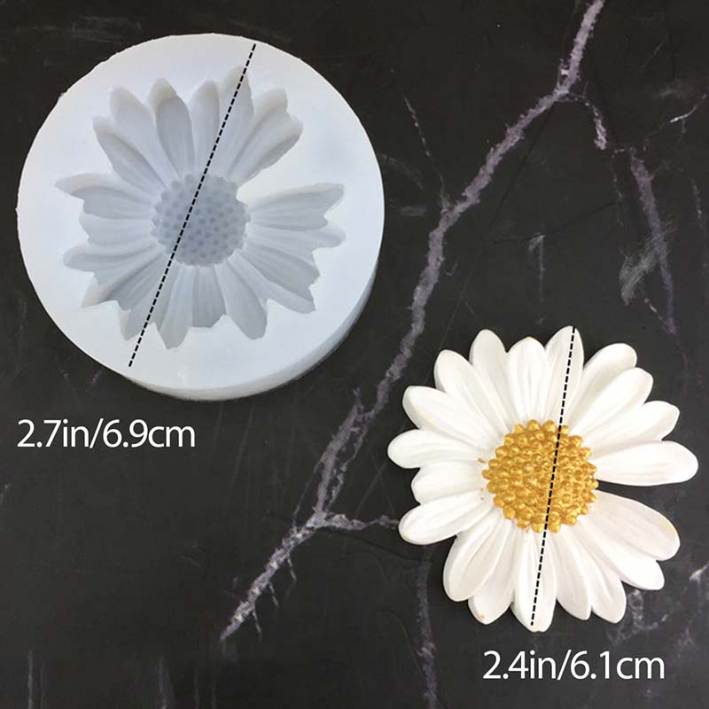 DIY Candle Silicone Mold Daisy - Candle Supplies Storage avaliação e preço
