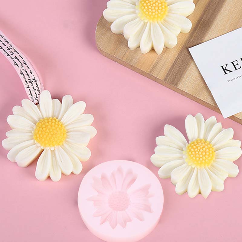 DIY Candle Silicone Mold Daisy - Candle Supplies Storage avaliação e preço