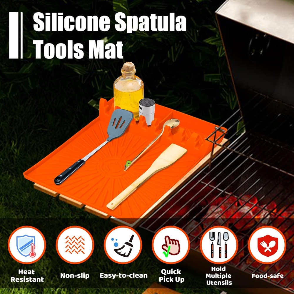 Large Silicone Grill Mat with  - Heat Resistant Mat avaliação e preço