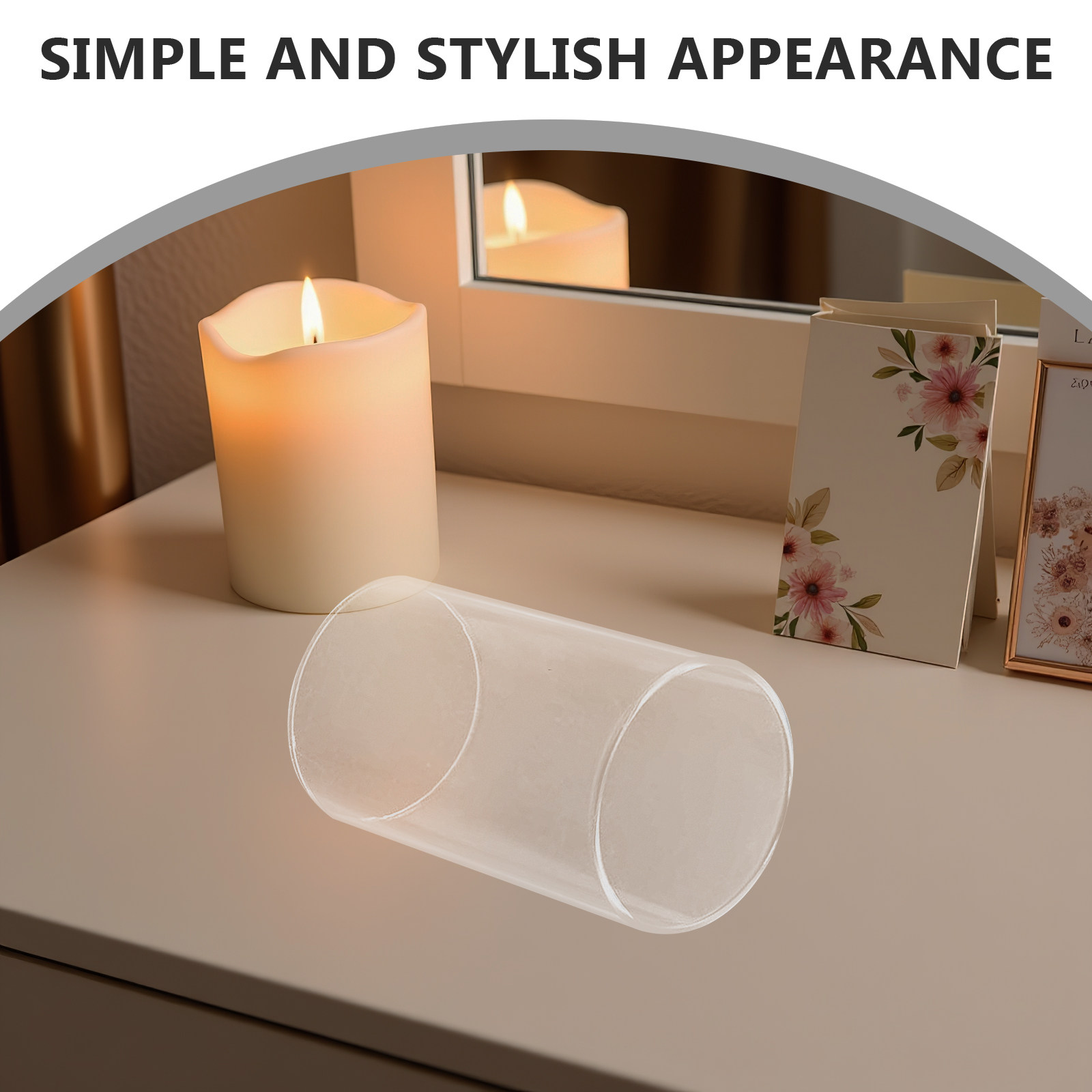 Premium Clear Glass Cylinder C - Candle Glass Supplies avaliação e preço