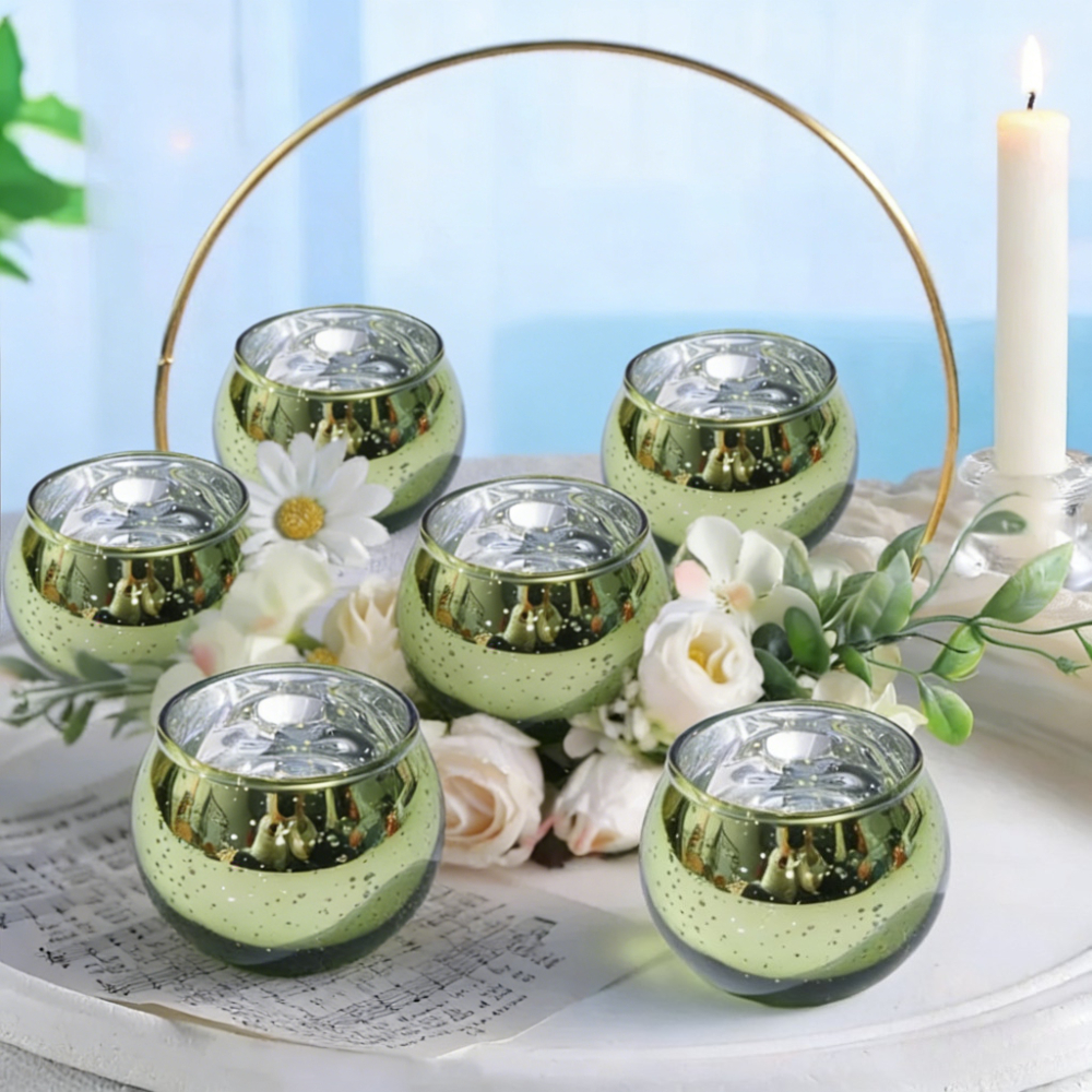 6/12Pcs Glass Candle Holders B - Candle Supplies Europe avaliação e preço