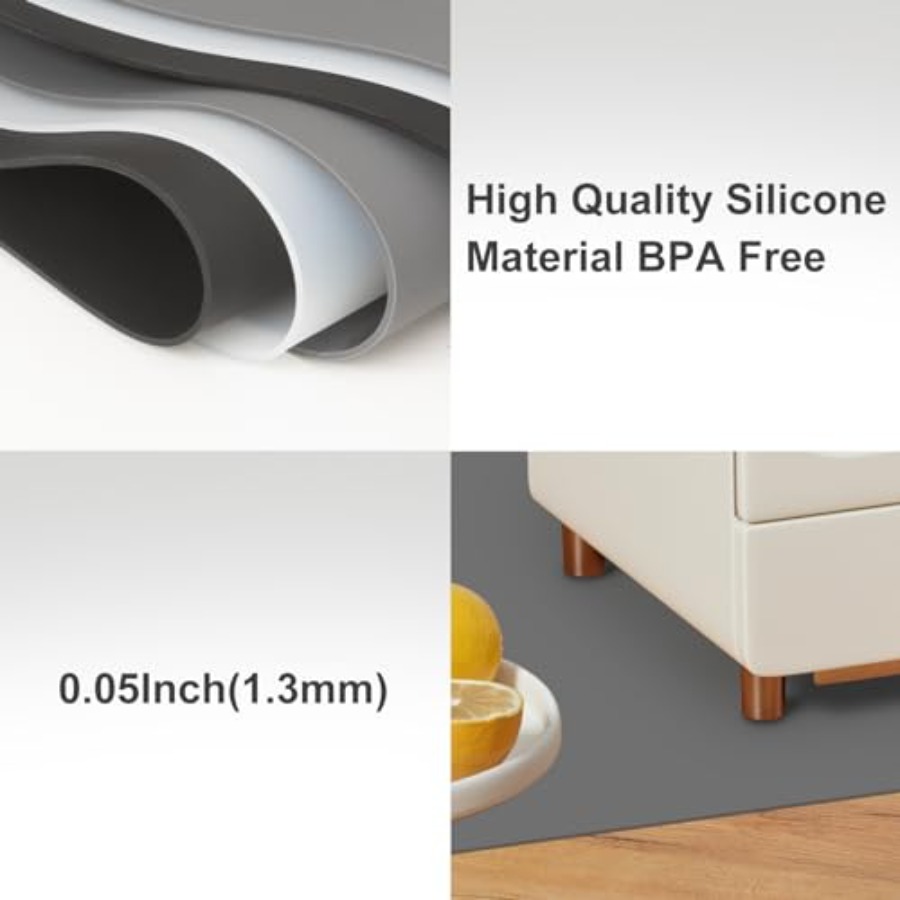 Silicone Mats for Kitchen Coun - Heat Resistant Mat avaliação e preço