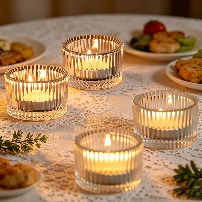 Small Clear Mini Candlestick T - Candle Glass Supplies avaliação e preço