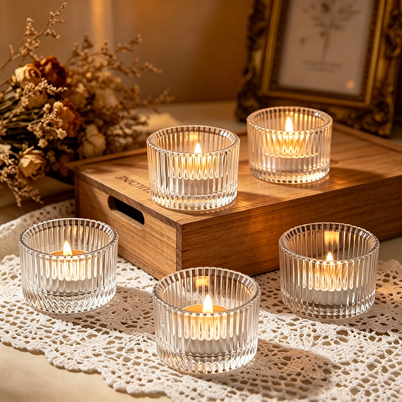 Small Clear Mini Candlestick T - Candle Glass Supplies avaliação e preço